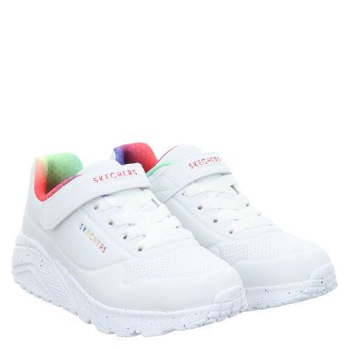 SKECHERS, UNO LITE - RAINBOW SPECKS, WEIß