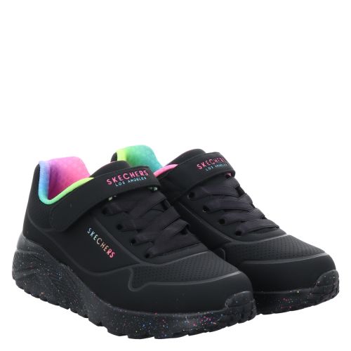 SKECHERS, UNO LITE - RAINBOW SPECKS, SCHWARZ