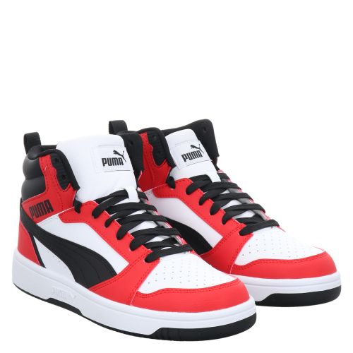 PUMA, PUMA REBOUND V6 MID JR,PUMA WH, WEIß