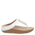 FITFLOP, FINO CRYSTAL-CHAIN LEATHER TOE, WEIß_2