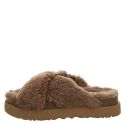 UGG, FUZZ SUGAR CROSS SLIDE , BRAUN_4