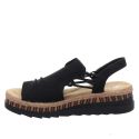 RIEKER, FSK DAMEN SANDALEN, SCHWARZ_4