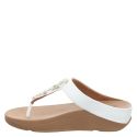 FITFLOP, FINO CRYSTAL-CHAIN LEATHER TOE, WEIß_4