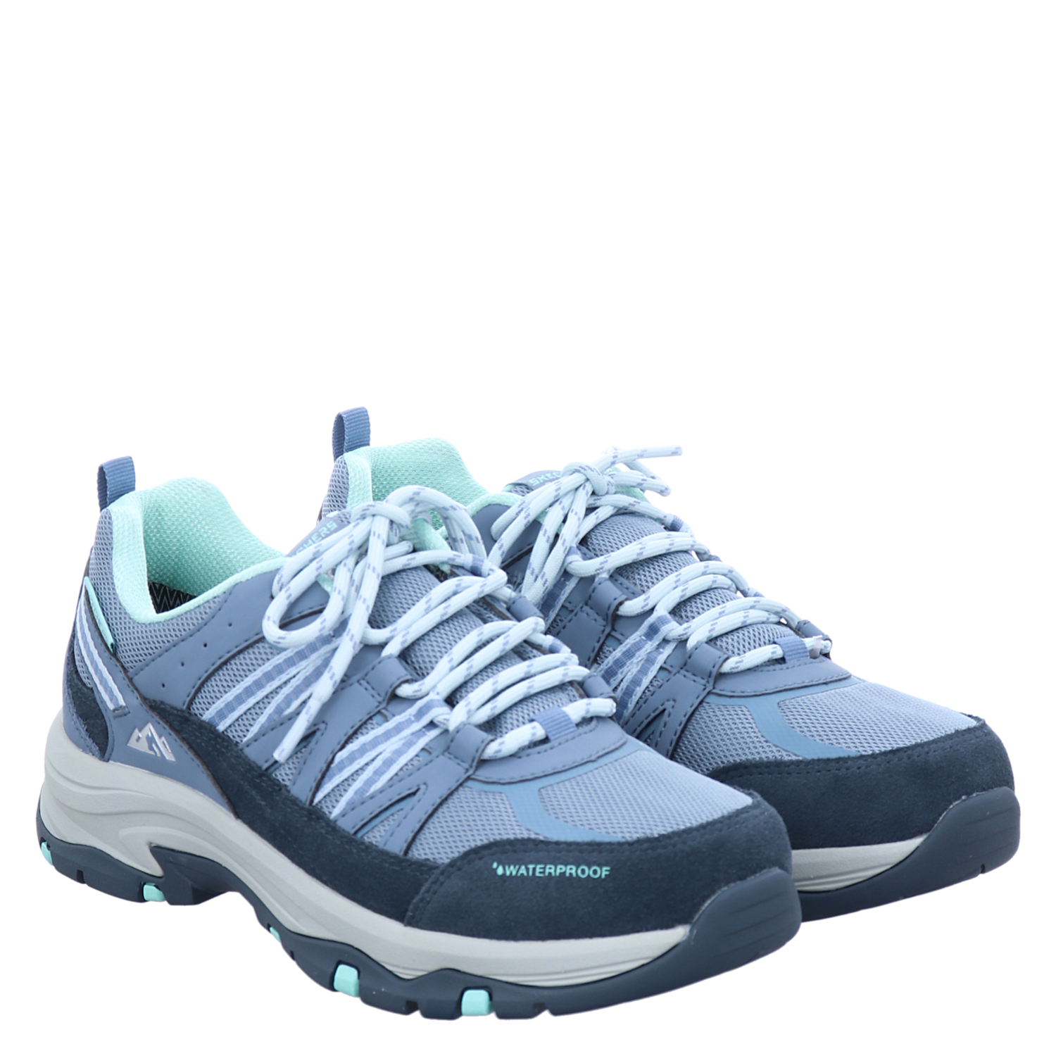 Skechers Relaxed Fit Trego Lookout P Textil Wanderschuh in blau fur Damen