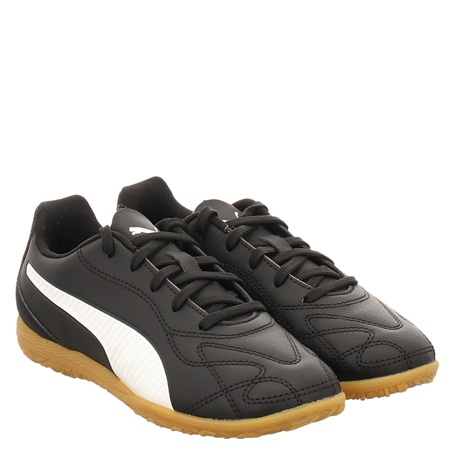 Puma, Monarch Ii It, Kunstleder-Sportschuh in schwarz für Kinder