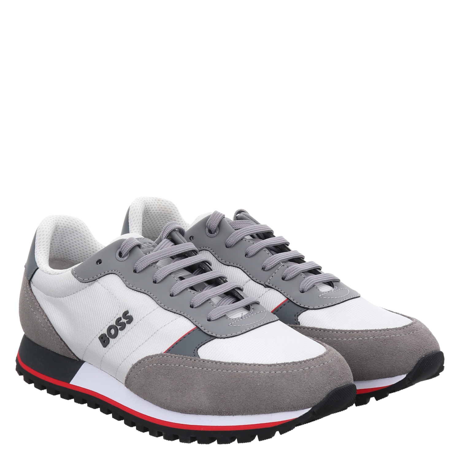 Boss Parkour l runn nymx sportiver Veloursleder Schn rer in grau