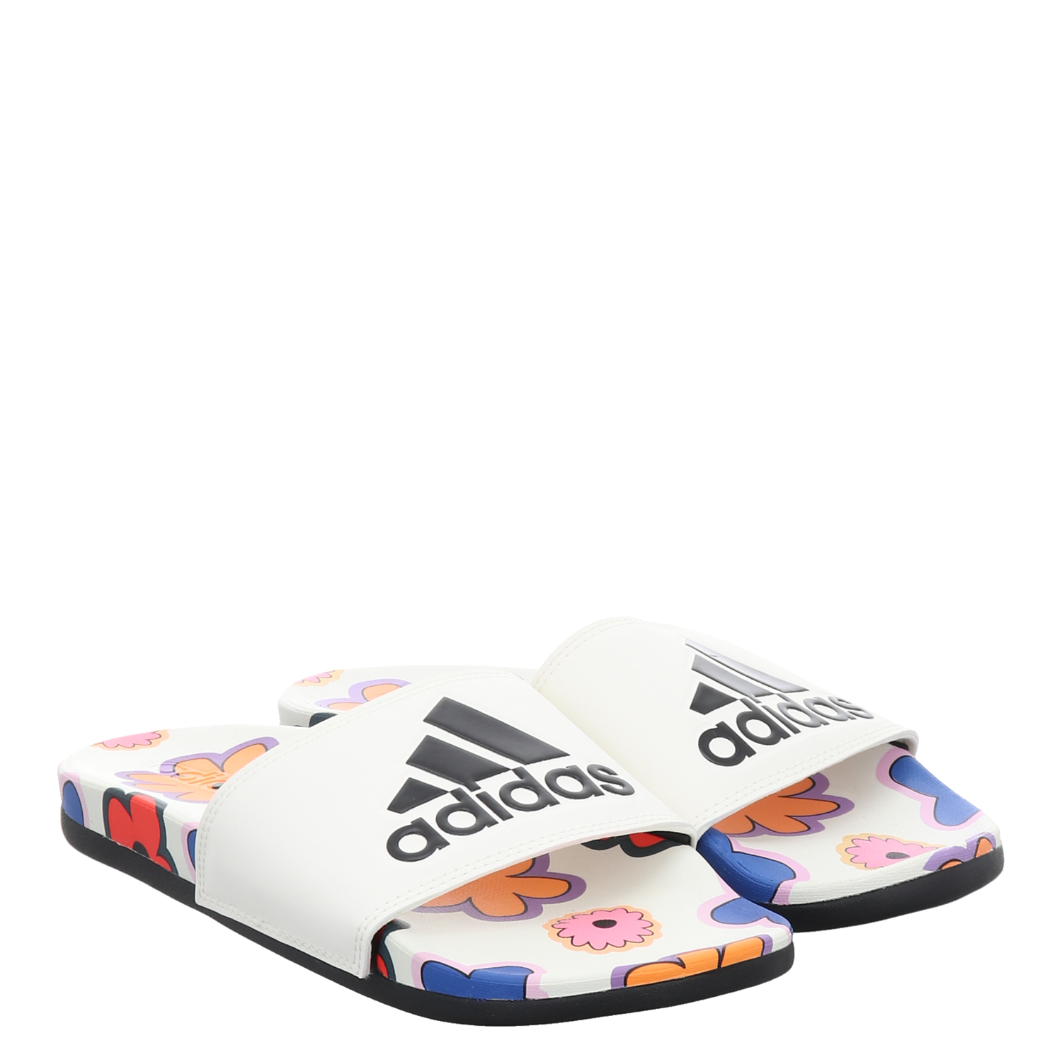 Adidas Adilette Comfort Gummi synth Slides Zehentrenner in offwhite