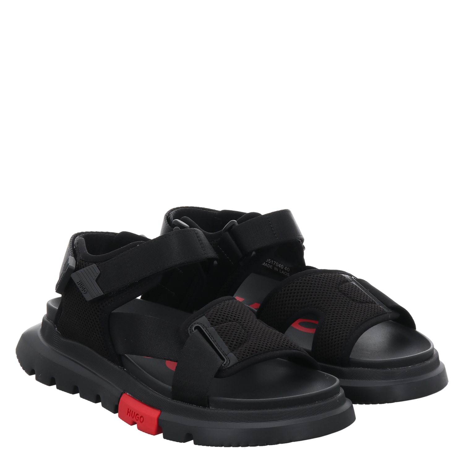 Hugo, Ryany_sandal_mx, Sandalen in schwarz für Herren 