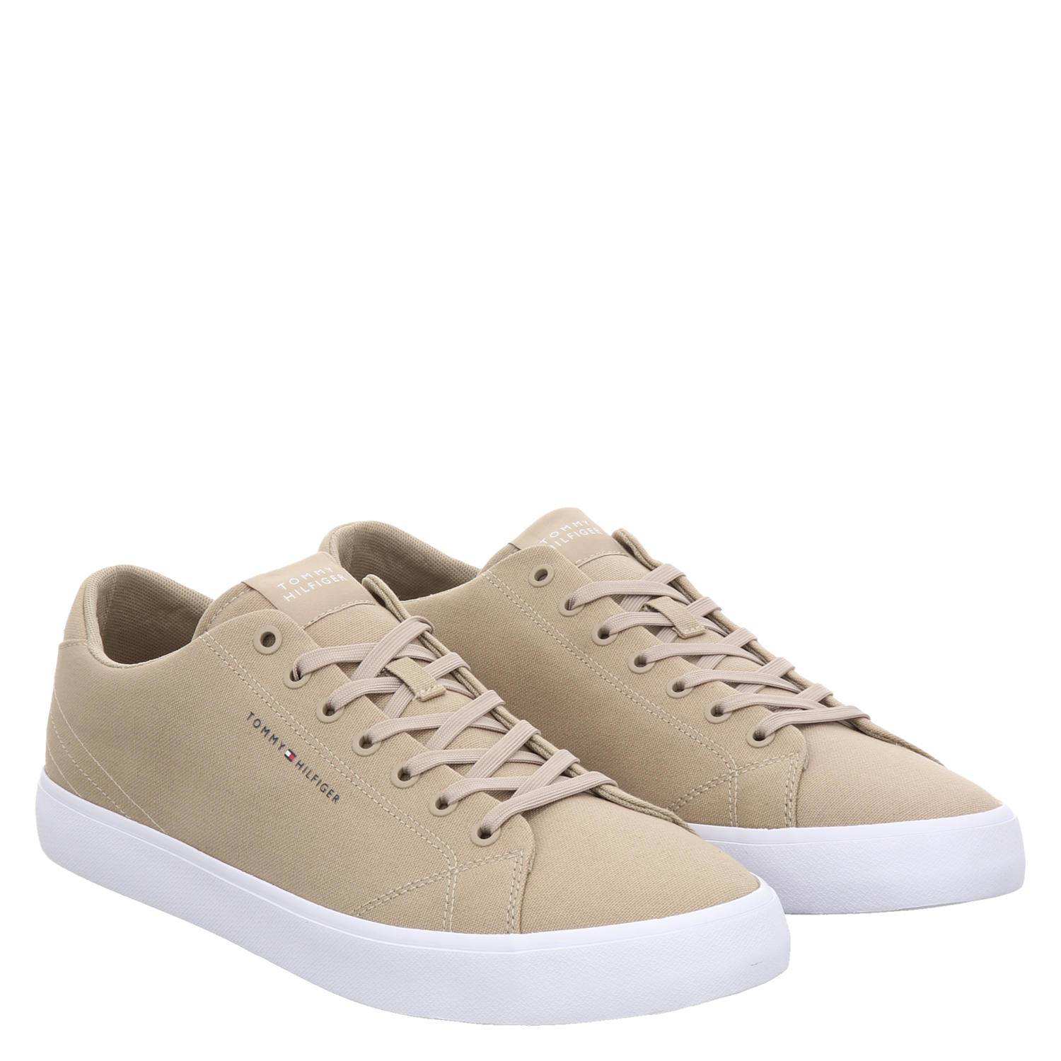 Tommy Hilfiger Th Hi Vulc Low Canvas Textil Sneaker in beige fur Herren
