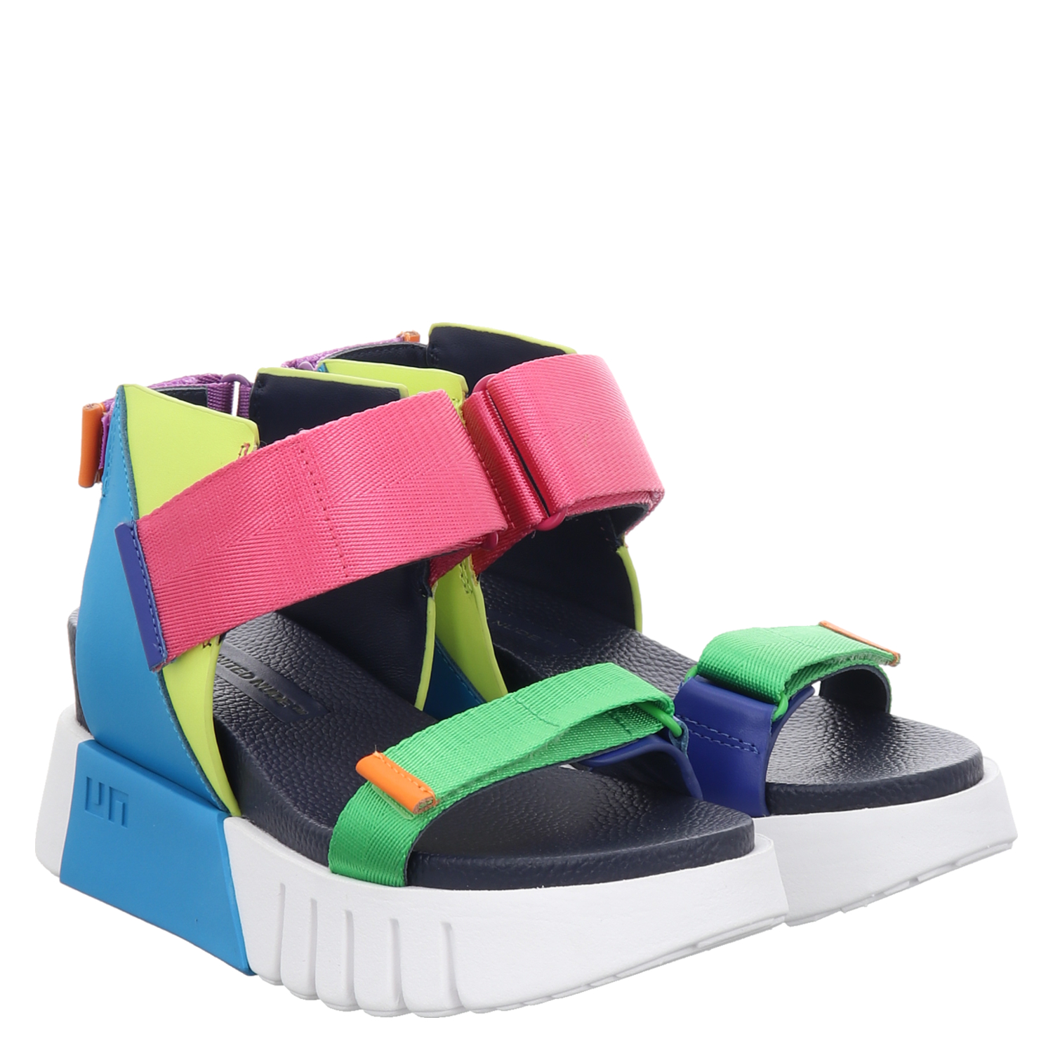 United Nude, Delta Run, Glattleder-Sandalette in mehrfarbig für Damen