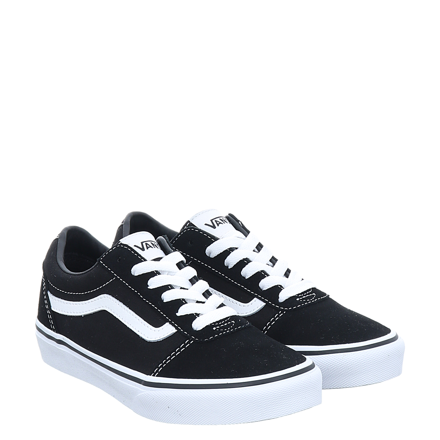 Vans Ward Veloursleder Sneaker in schwarz fur Kinder