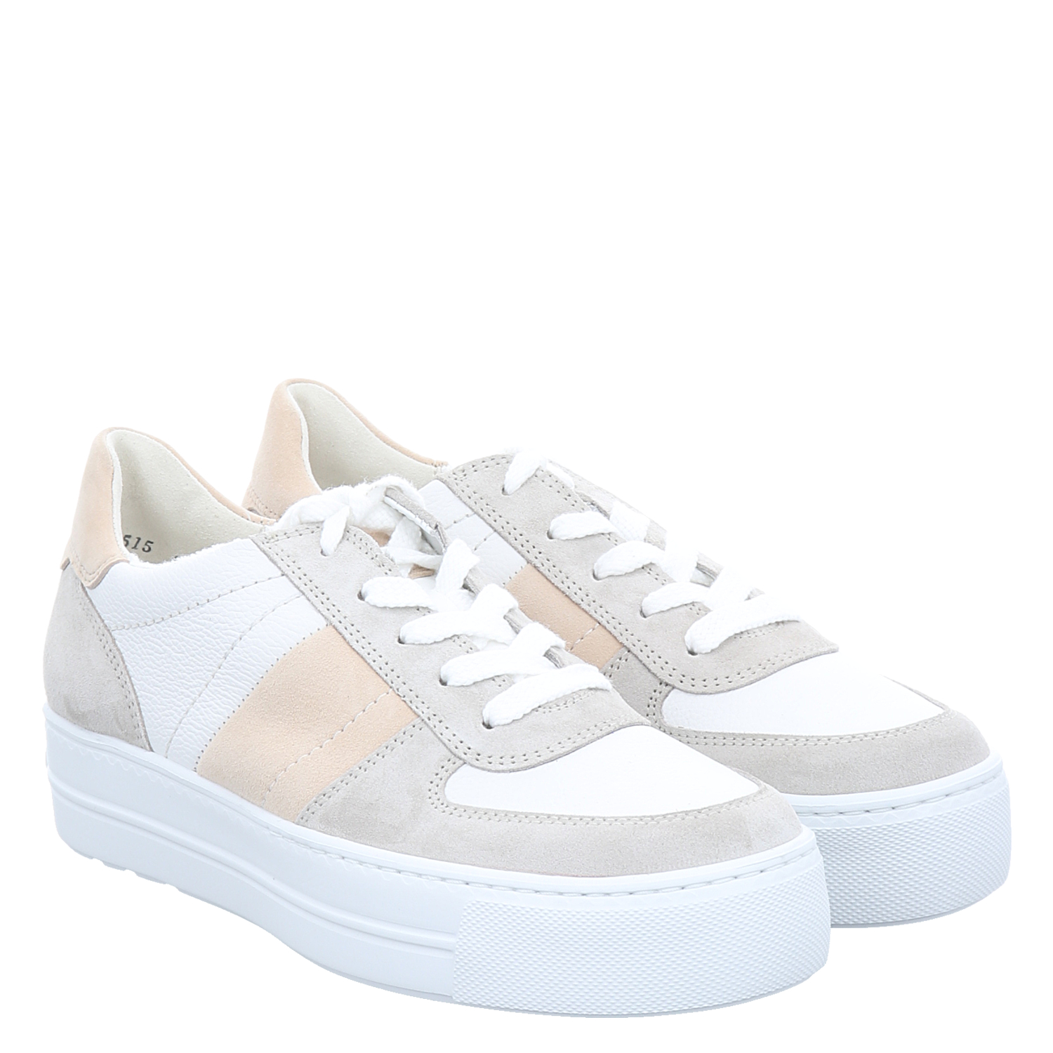 Paul Green Sneaker Damen 5350-206 - Weiße Ledersneaker Mit SuperSoft Komfort