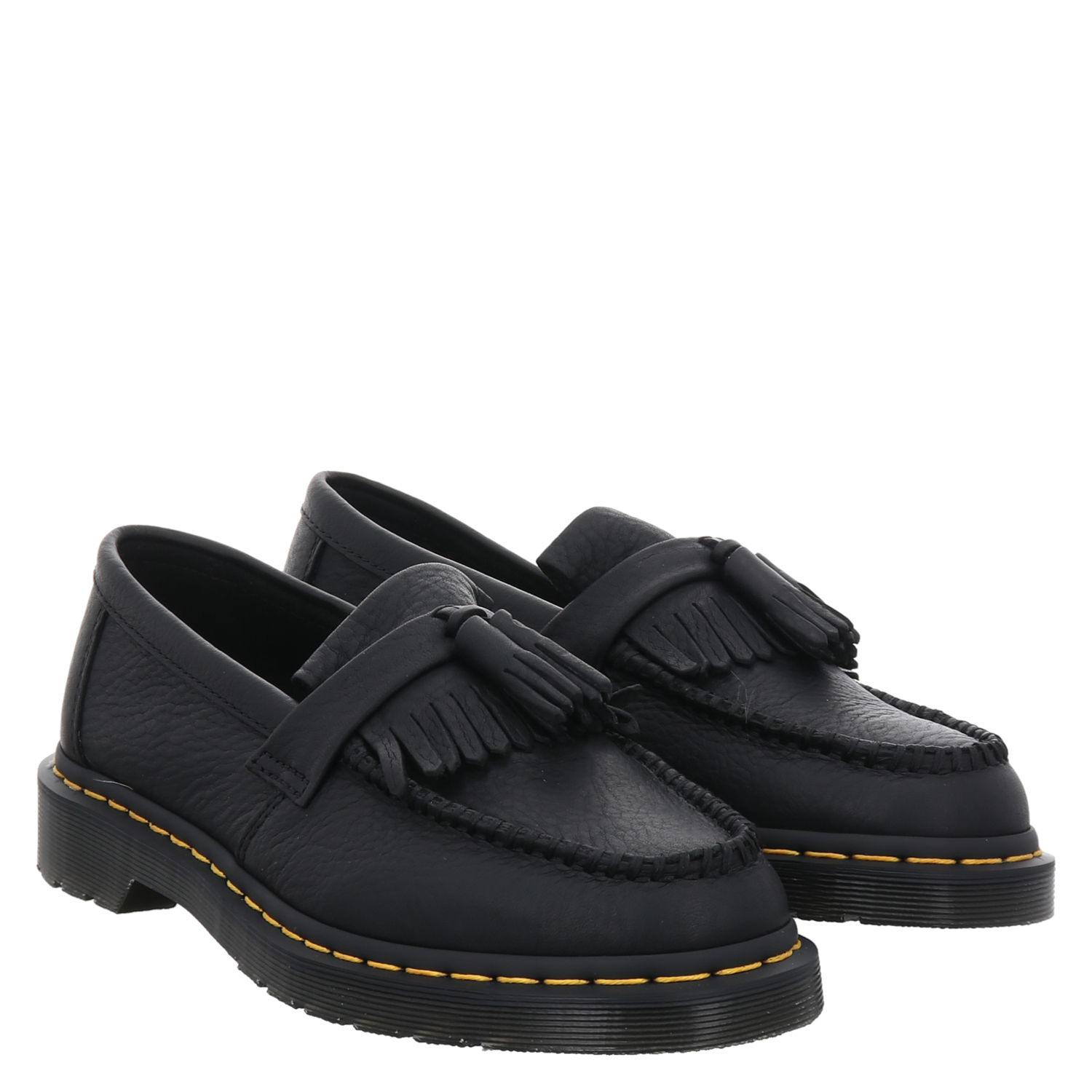 Adrian Ys Tassel Loafer, Glattleder-Slipper in schwarz