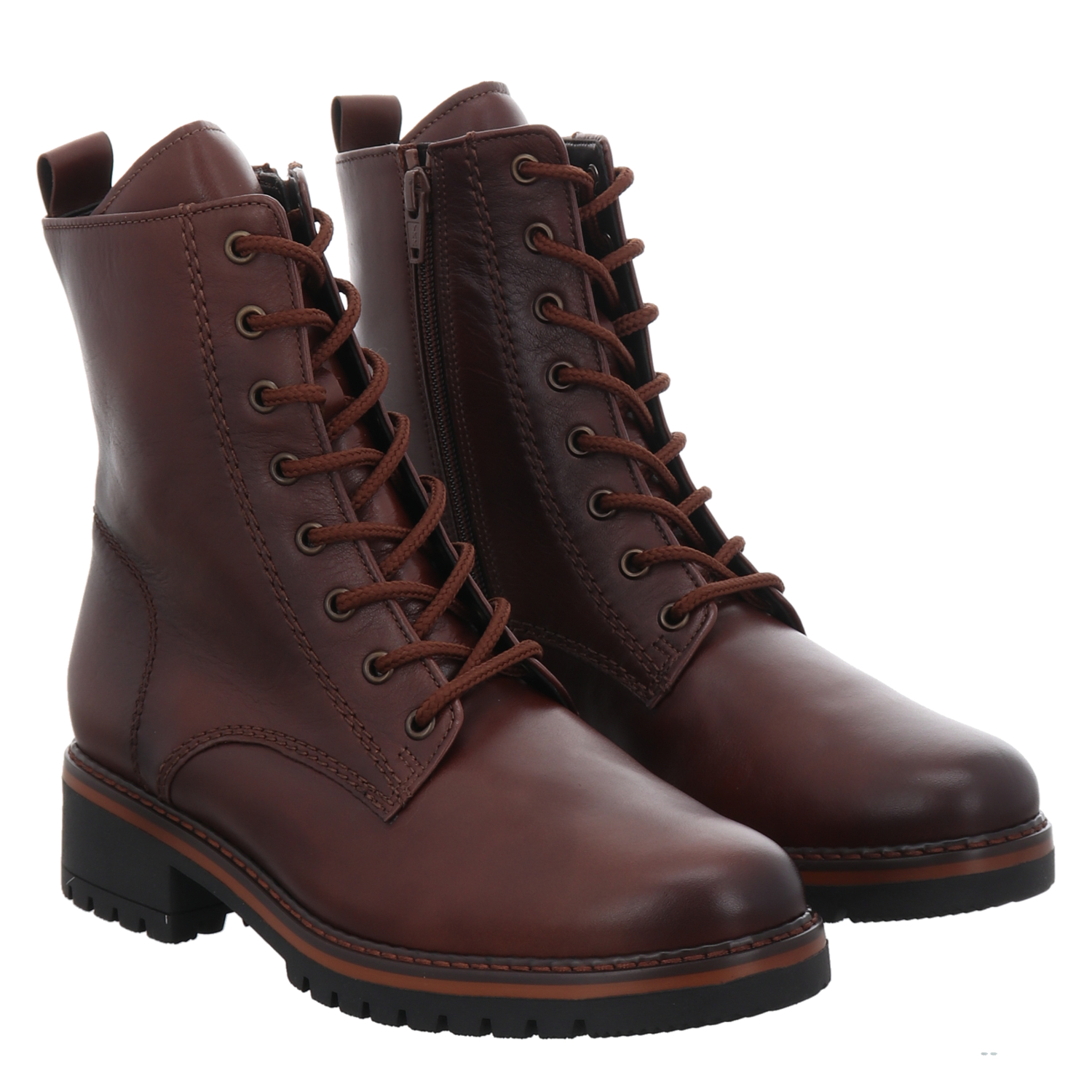 Leder Braune GefÃ¼tterte Stiefeletten Jakanafoods GefÃ¼tterte