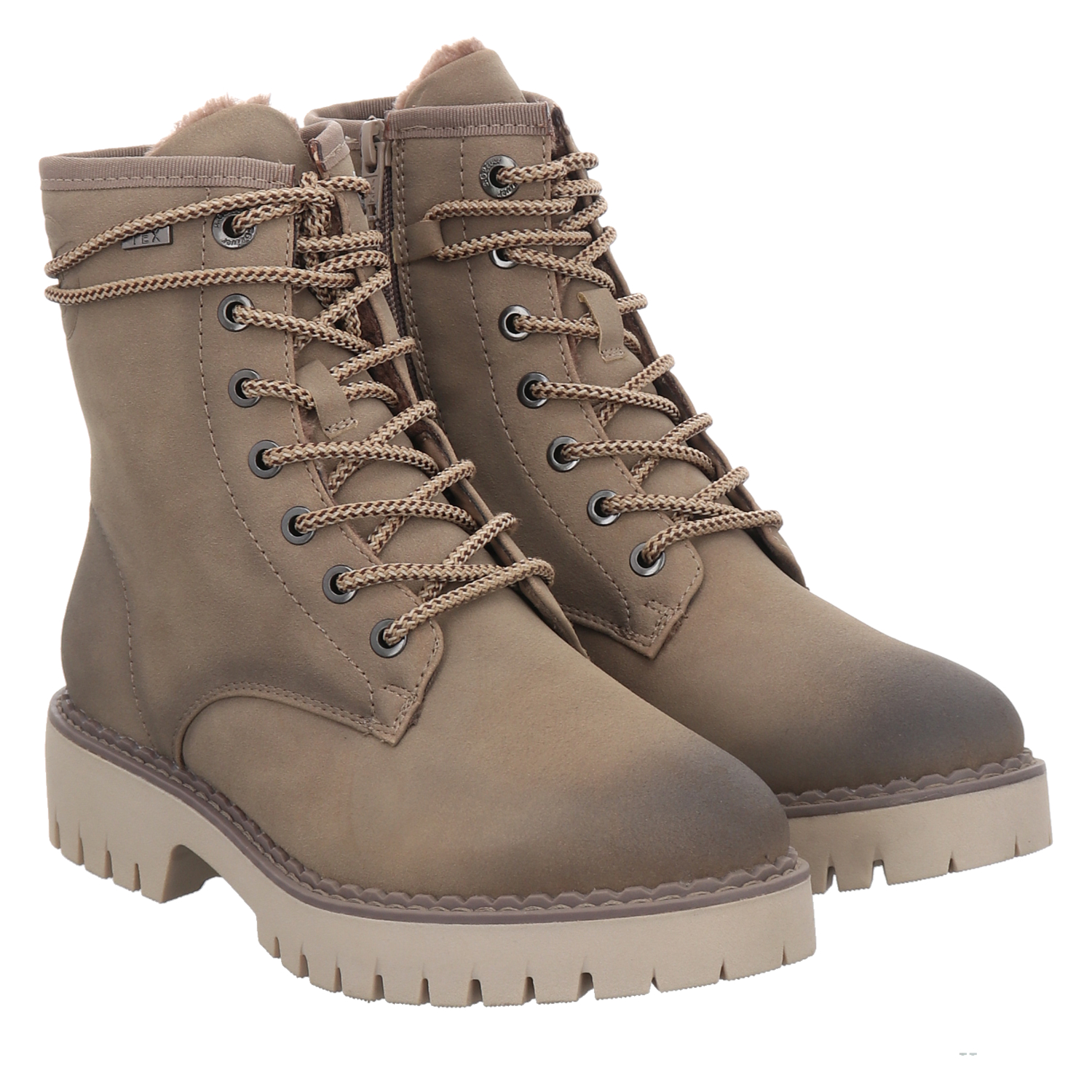 S.Oliver Damen Schnürstiefel Ohne Absatz Bequem Vegan, Metallisch (Bronce), 37 EU