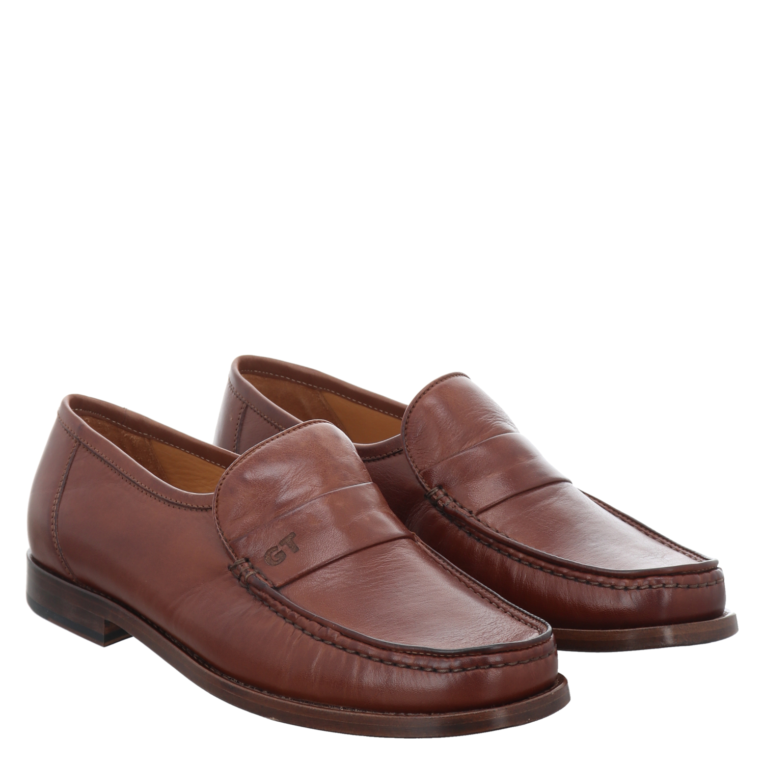 Galizio Torresi Glattleder-Slipper in braun für Herren
