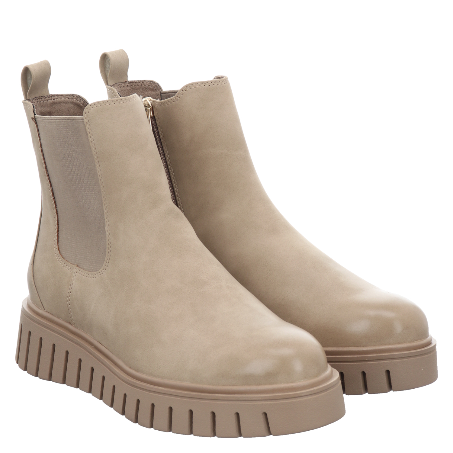 MARCO TOZZI Damen Chelsea Boots Aus Kunstleder – Elegante Stiefeletten (vegan, Weiches Futter)