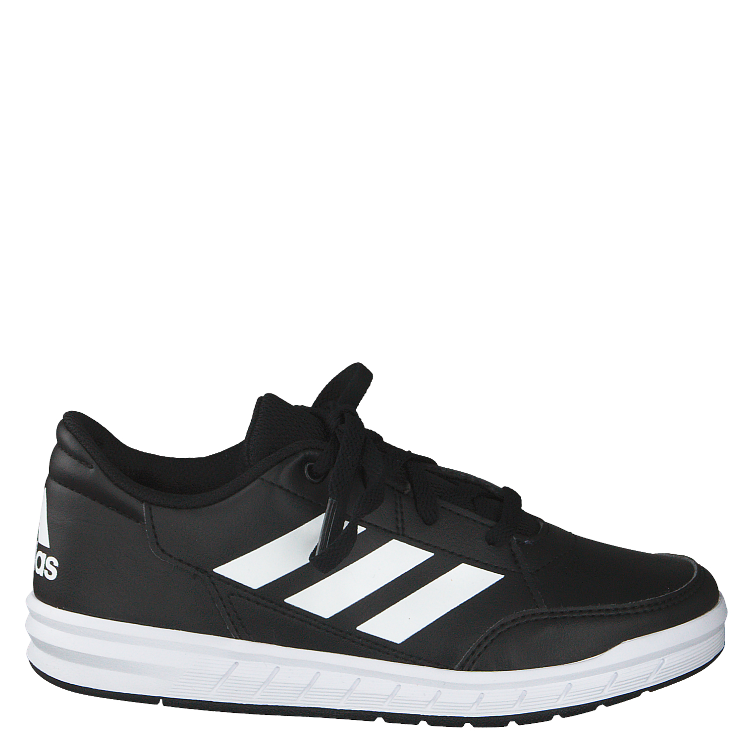 Adidas, Sport K, Kunstleder-Halbschuh in schwarz für Jungen