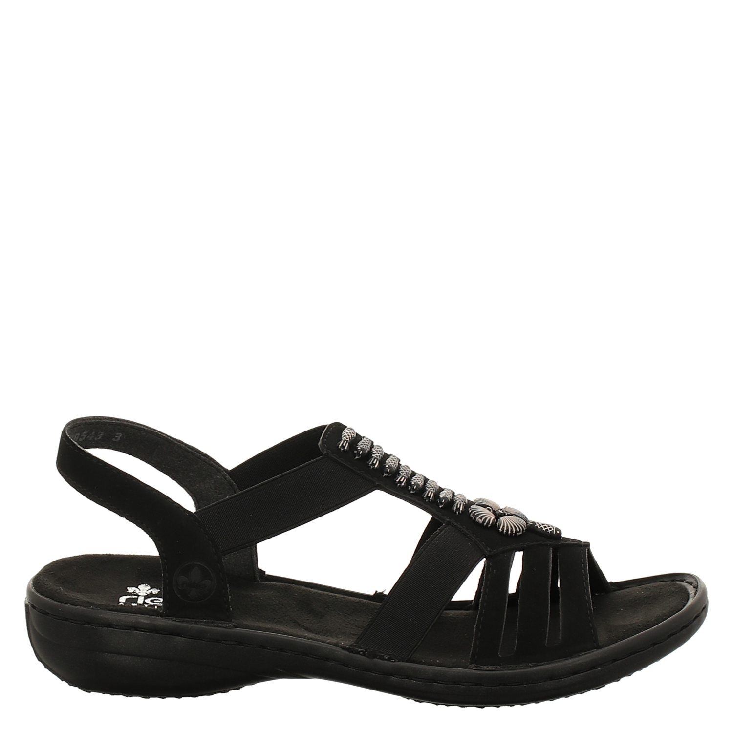 Flache Sandalen Rieker Sandalen Schwarz Sale Rieker Flache