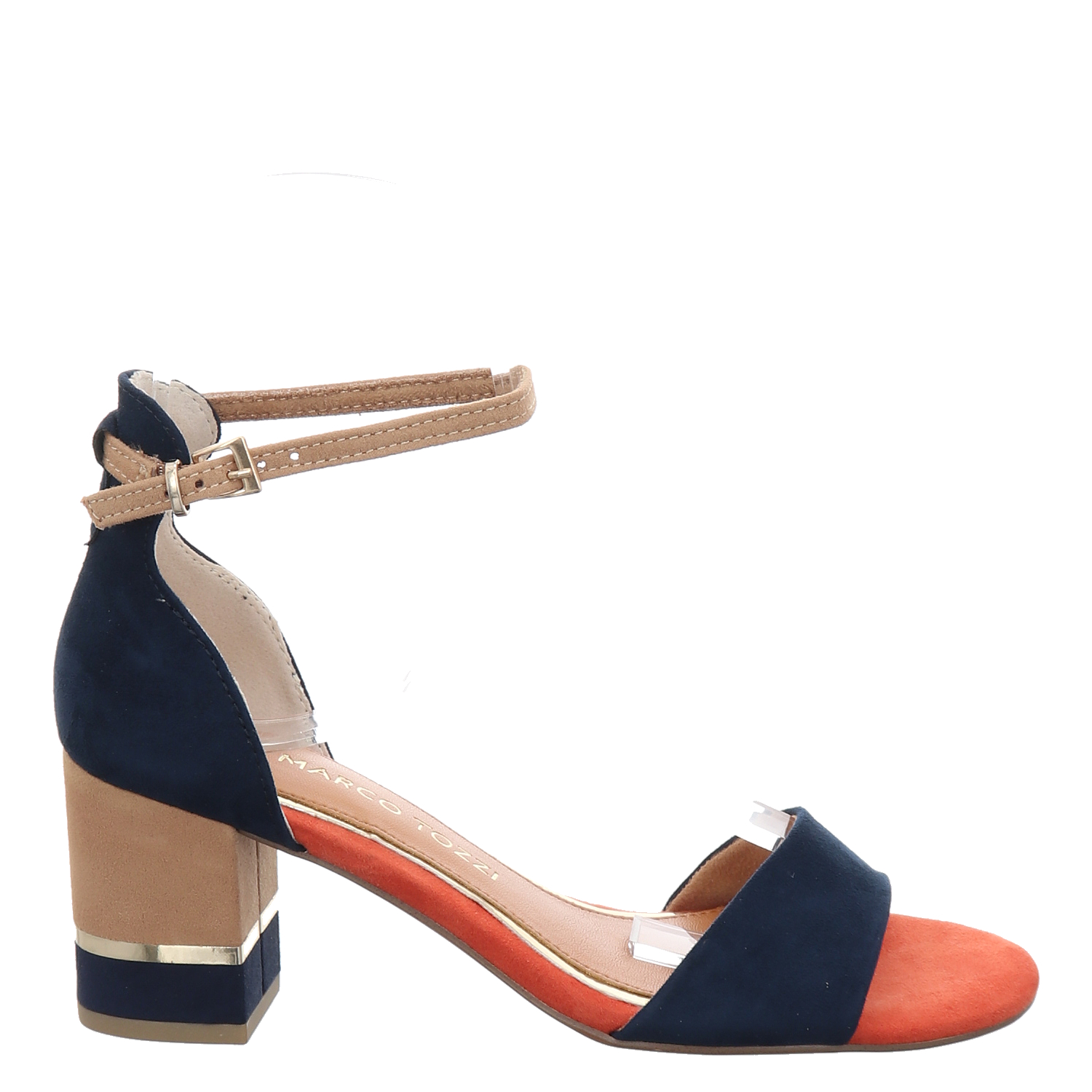 Marco Tozzi, Women Sandals, Textil-Sandalette in blau für Damen