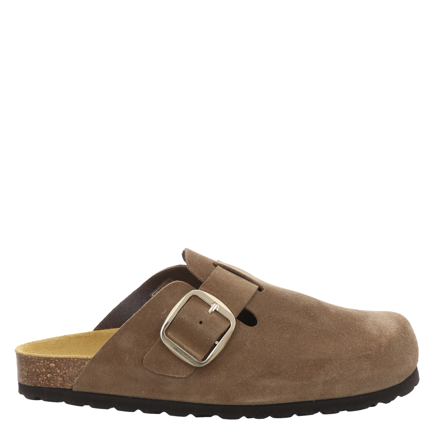 Lieblingspaar, Clog, Veloursleder-Pantolette in braun für Damen
