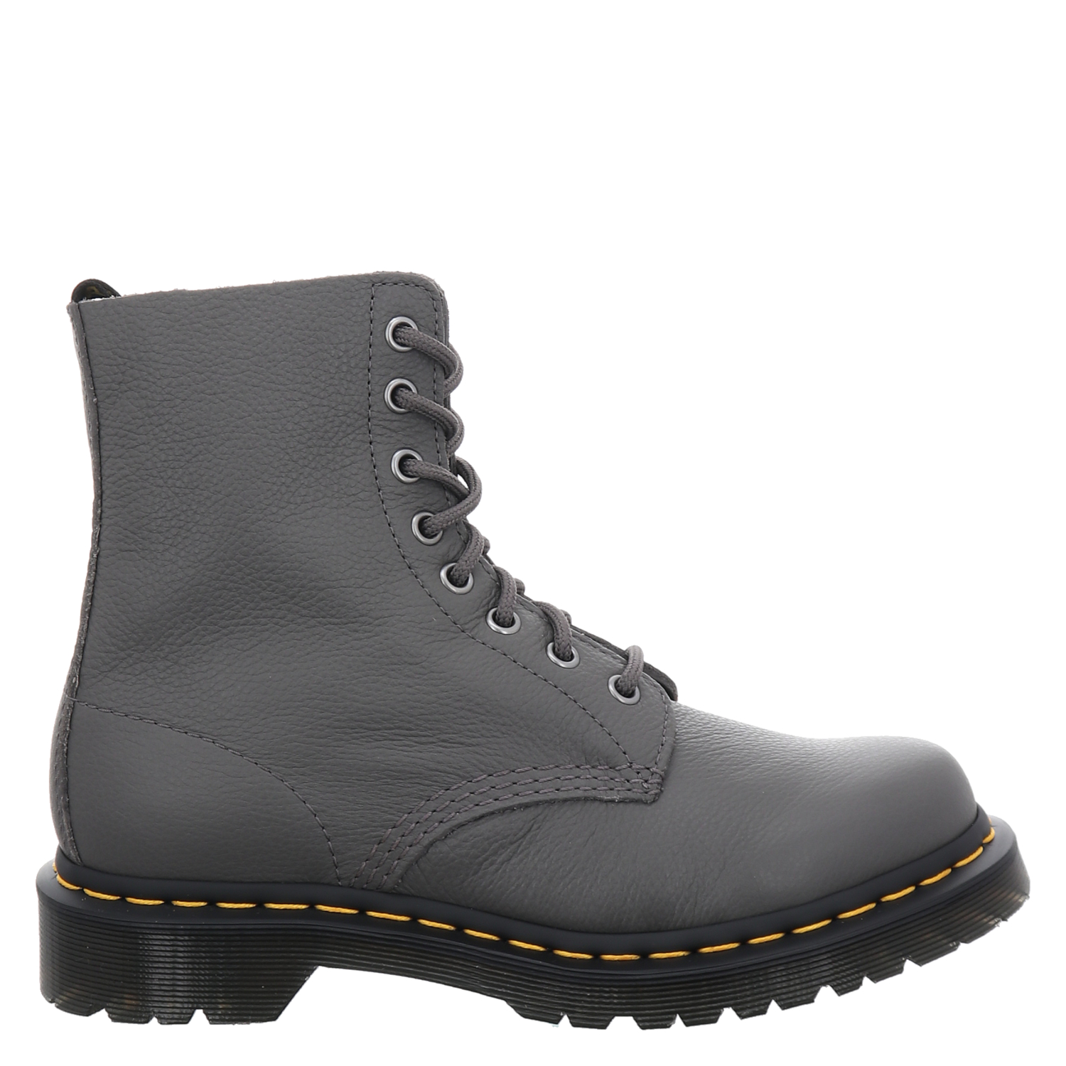 1460 Pascal, Glattleder-Schnürstiefel in grau für Damen