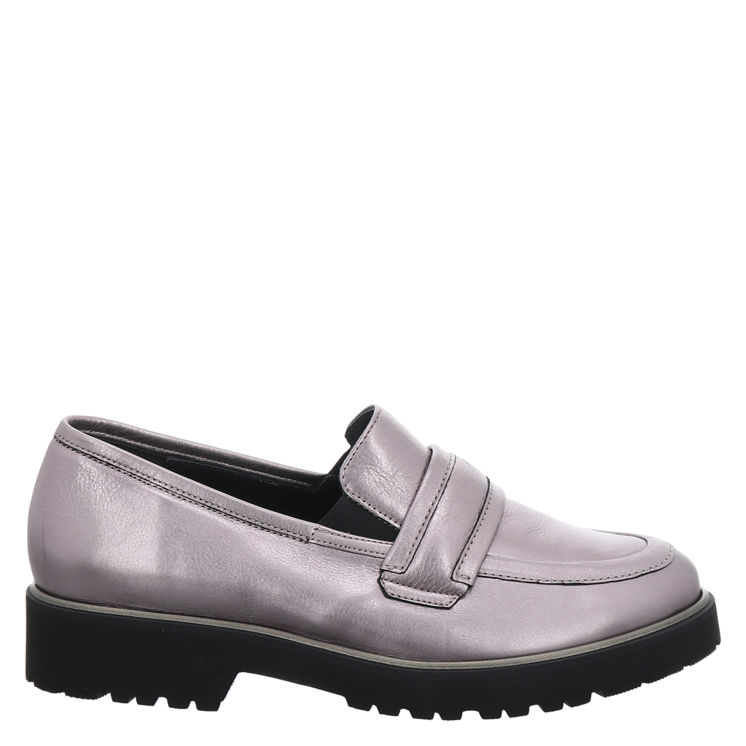 Scarpe Basse Donna Semler Elena G½ – Brogue Stringate In Pelle, Colore Chiaro, Tacco A Zeppa 1,5 Cm, Larghezza Comoda H