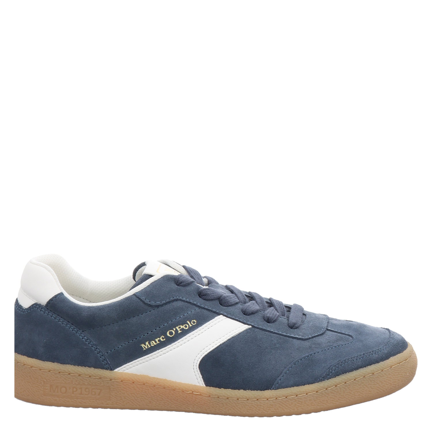 Marc O Polo, Court, Veloursleder-Sneaker in blau für Herren