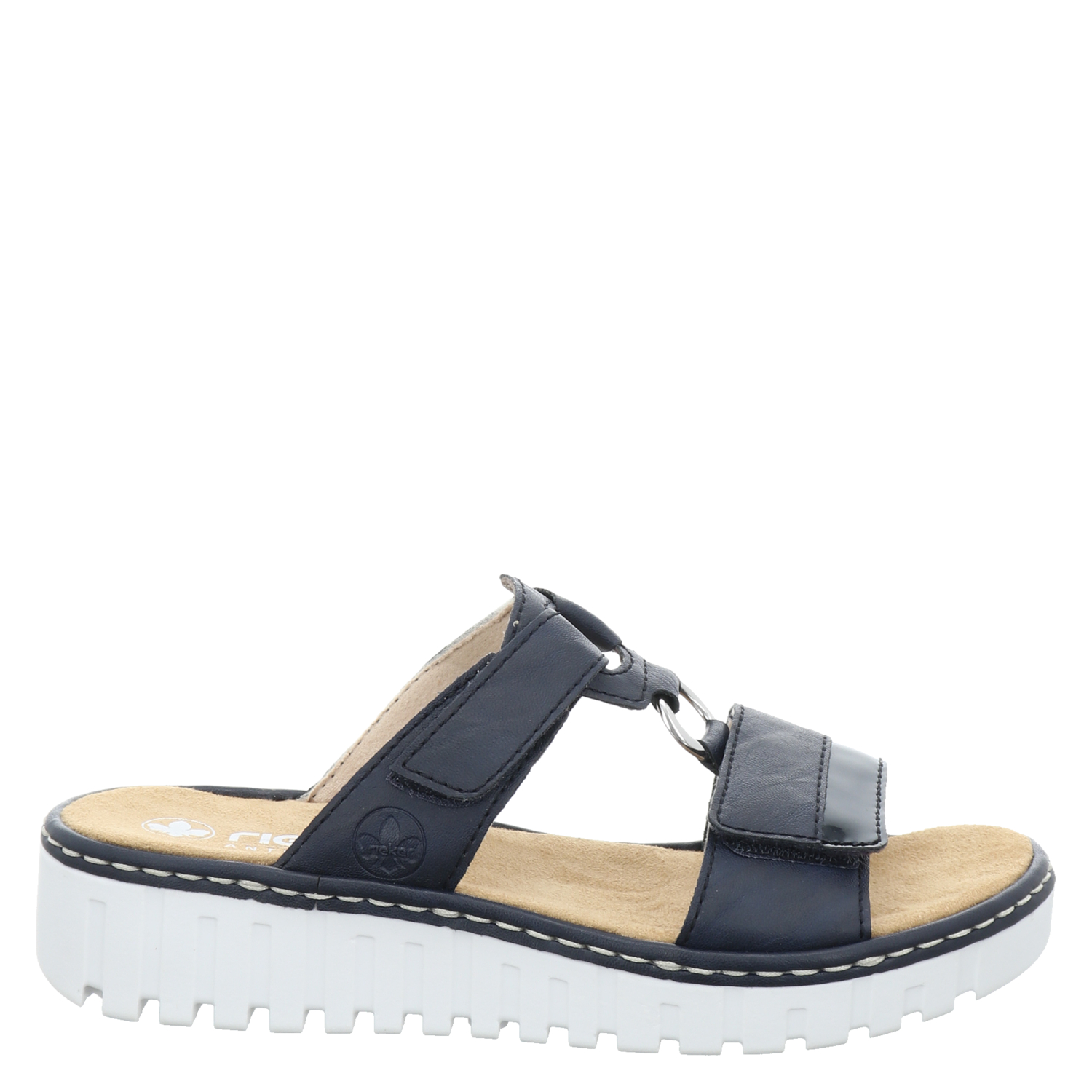 Produktbild von Rieker, Fsk Damen Sandalen, Kunstleder-Pantolette In Blau Für