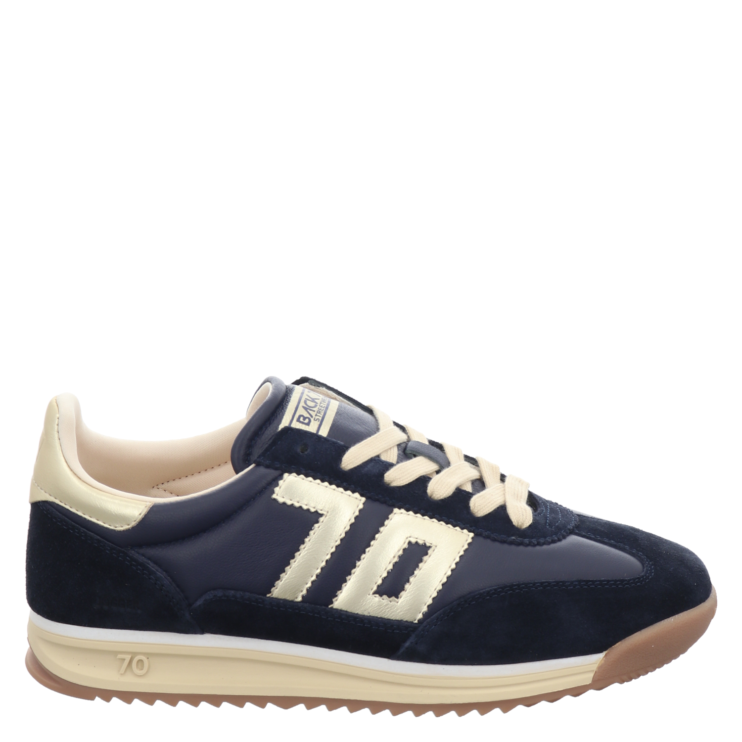 Back 70 Glattleder-Sneaker in blau für Damen