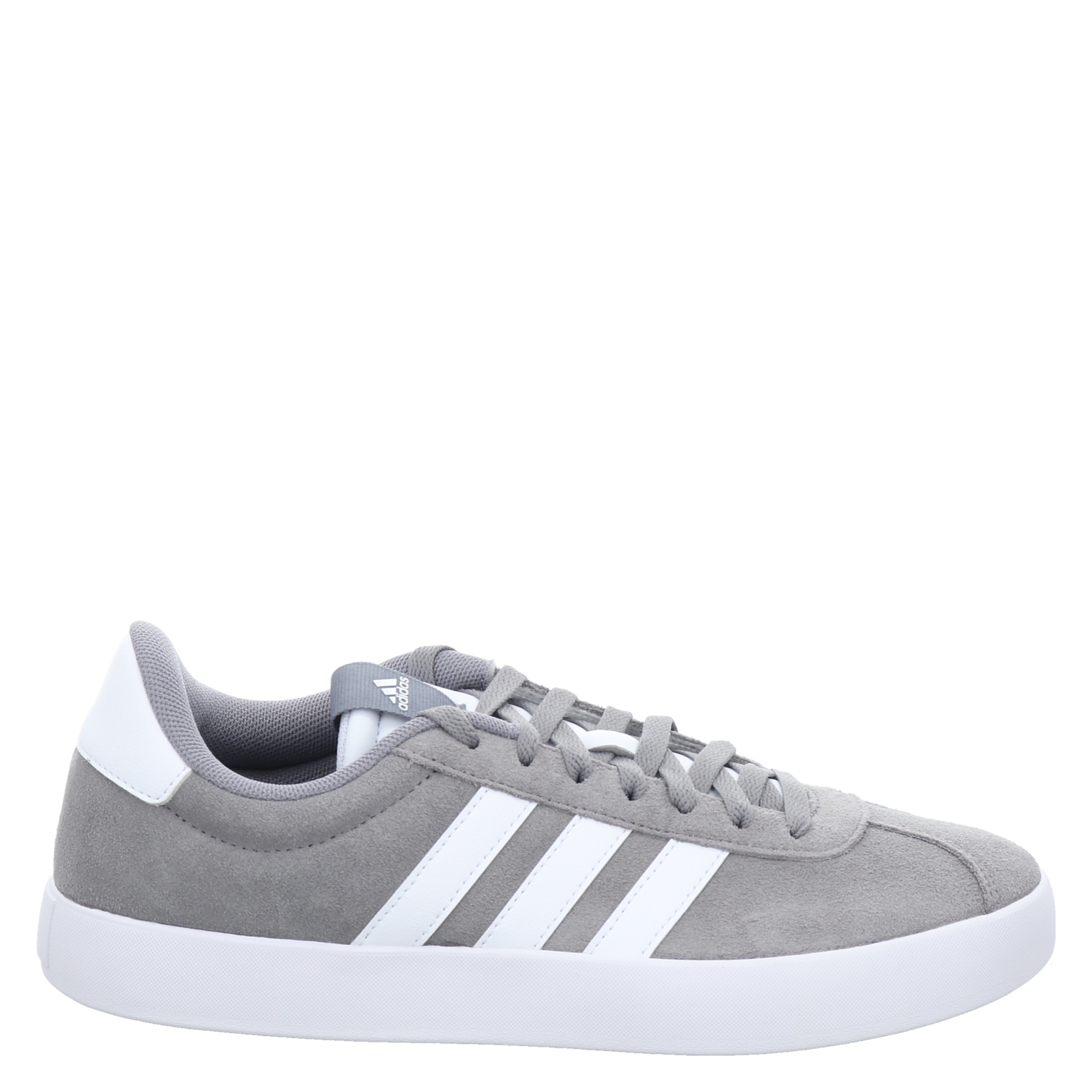 Adidas, Vl Court 3.0, Veloursleder-Sneaker in grau für Herren (Gr. 8)