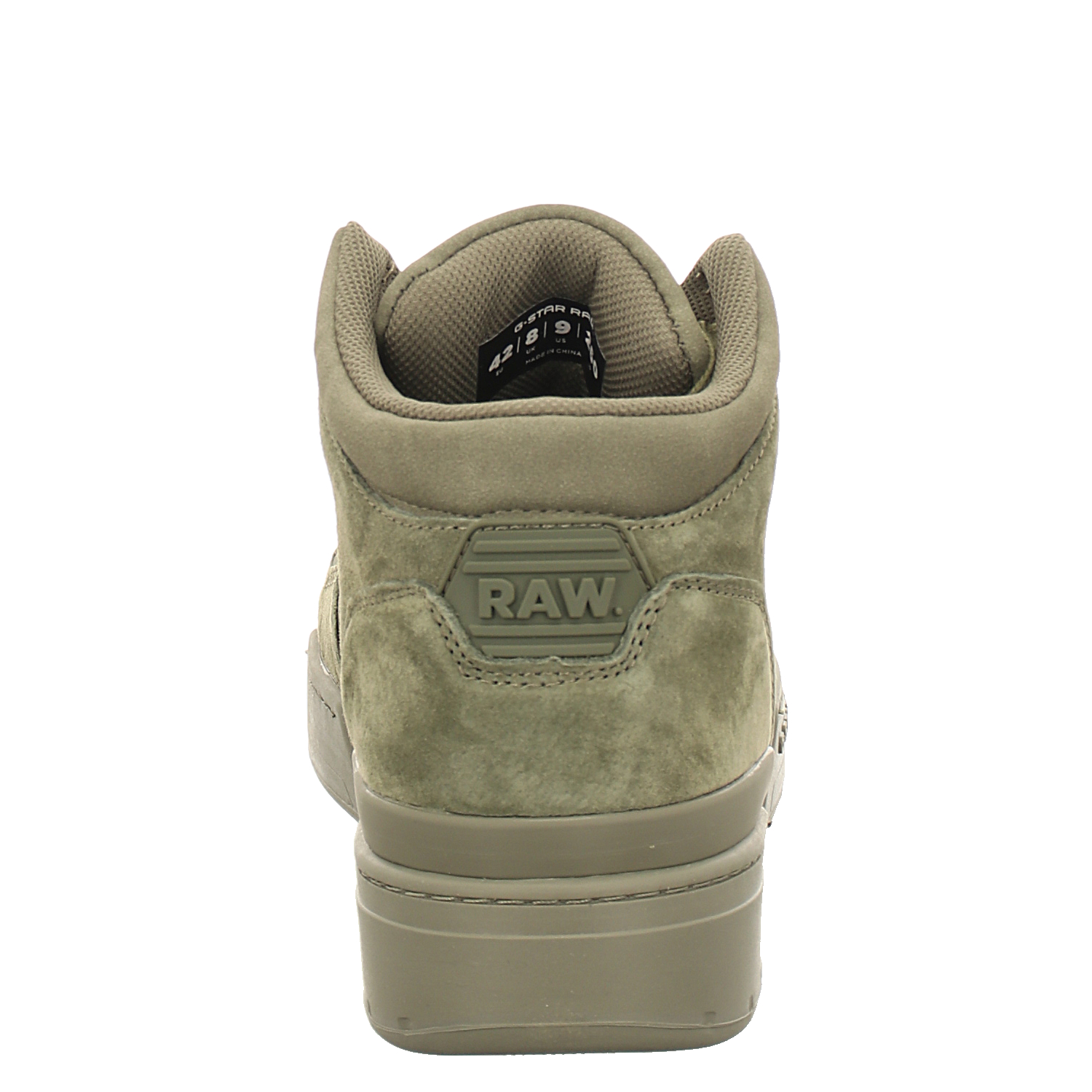 G-star Raw, Attacc Mid Tnl M, Veloursleder-Schnürstiefel in grün  