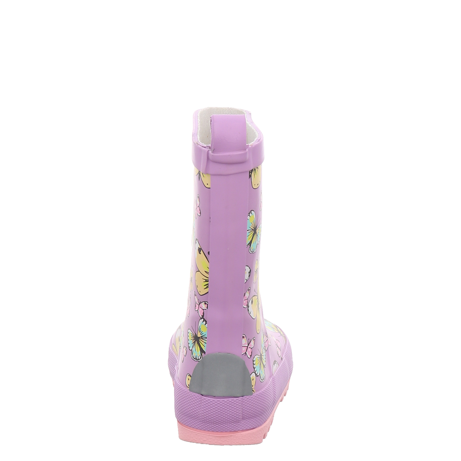 Stivali Da Pioggia Per Bambine Maximo - Gomma Rosa Fucsia Con Blu E Gufo