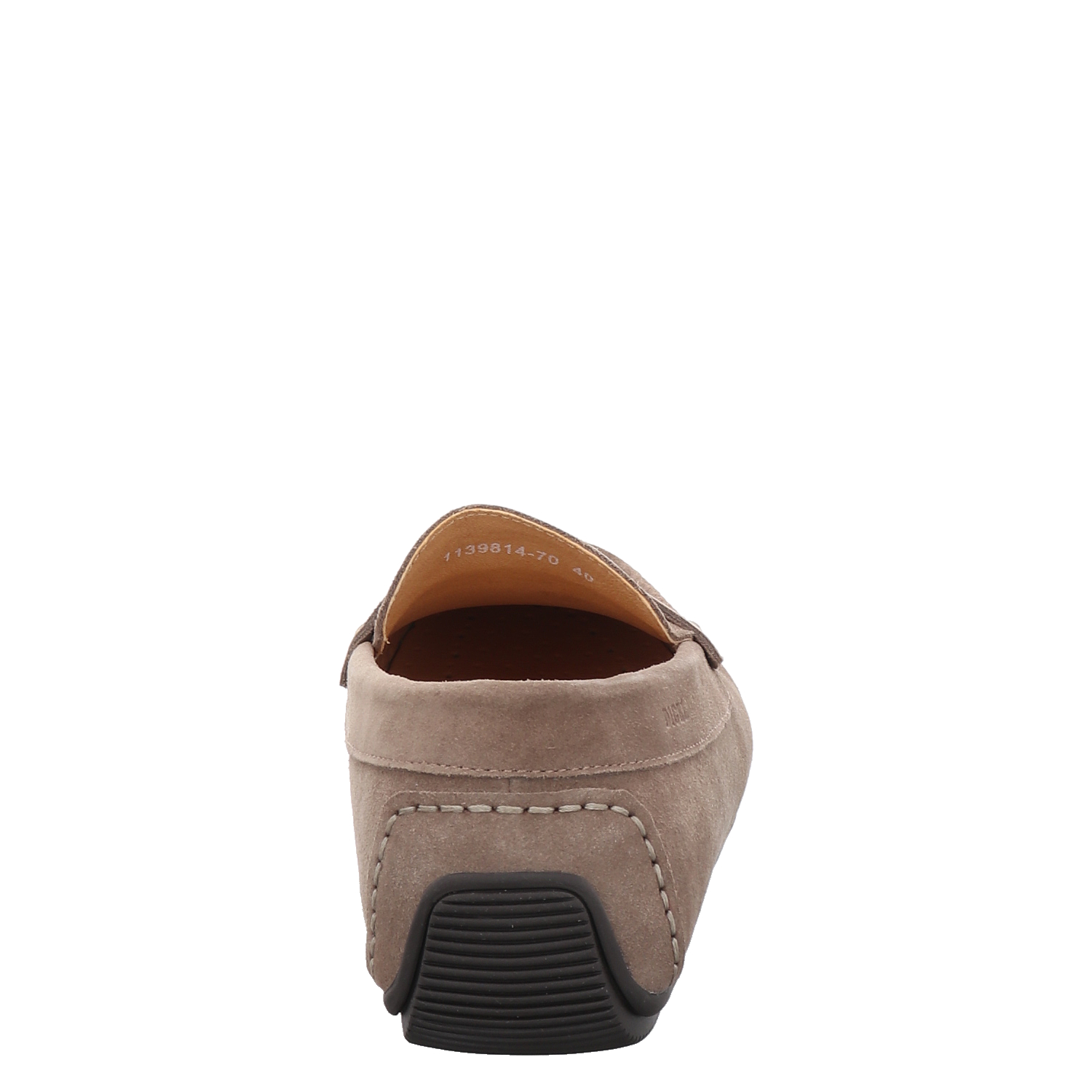 Digel, Salvatore, Veloursleder-Slipper in beige für Herren