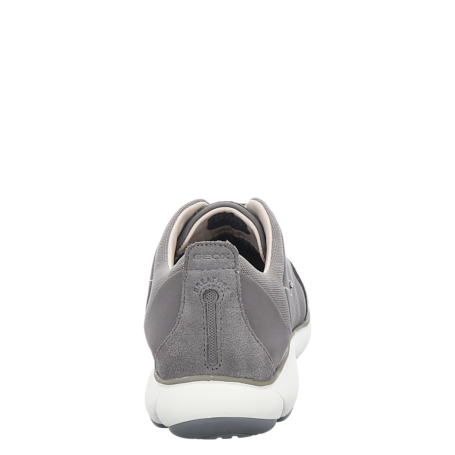 Geox, Nebula, Veloursleder-Slipper in grau für Herren