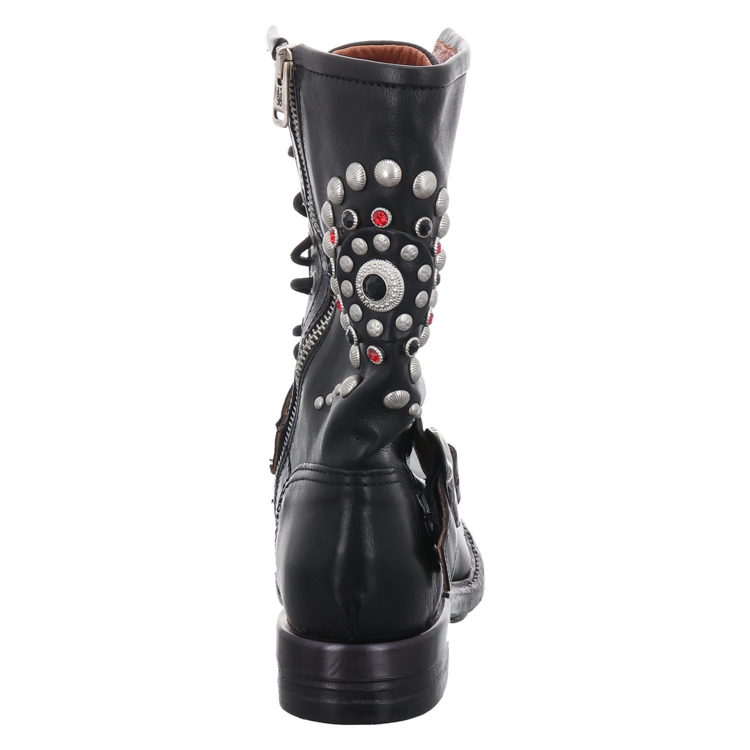 As 98 (airstep) Glattleder-Schnürstiefel in schwarz für Damen