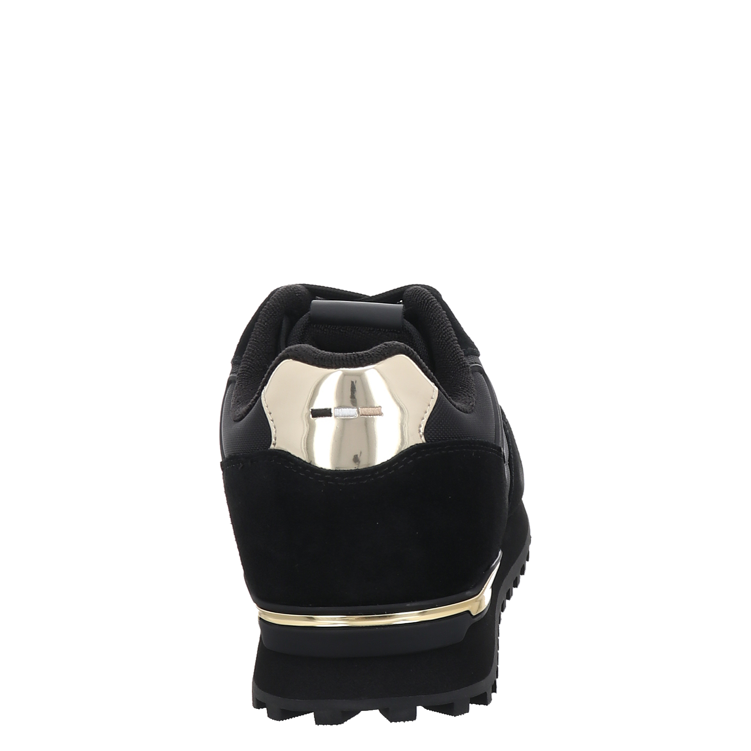 Boss, Parkour-l_runn_sdnyt, Veloursleder-Sneaker in schwarz