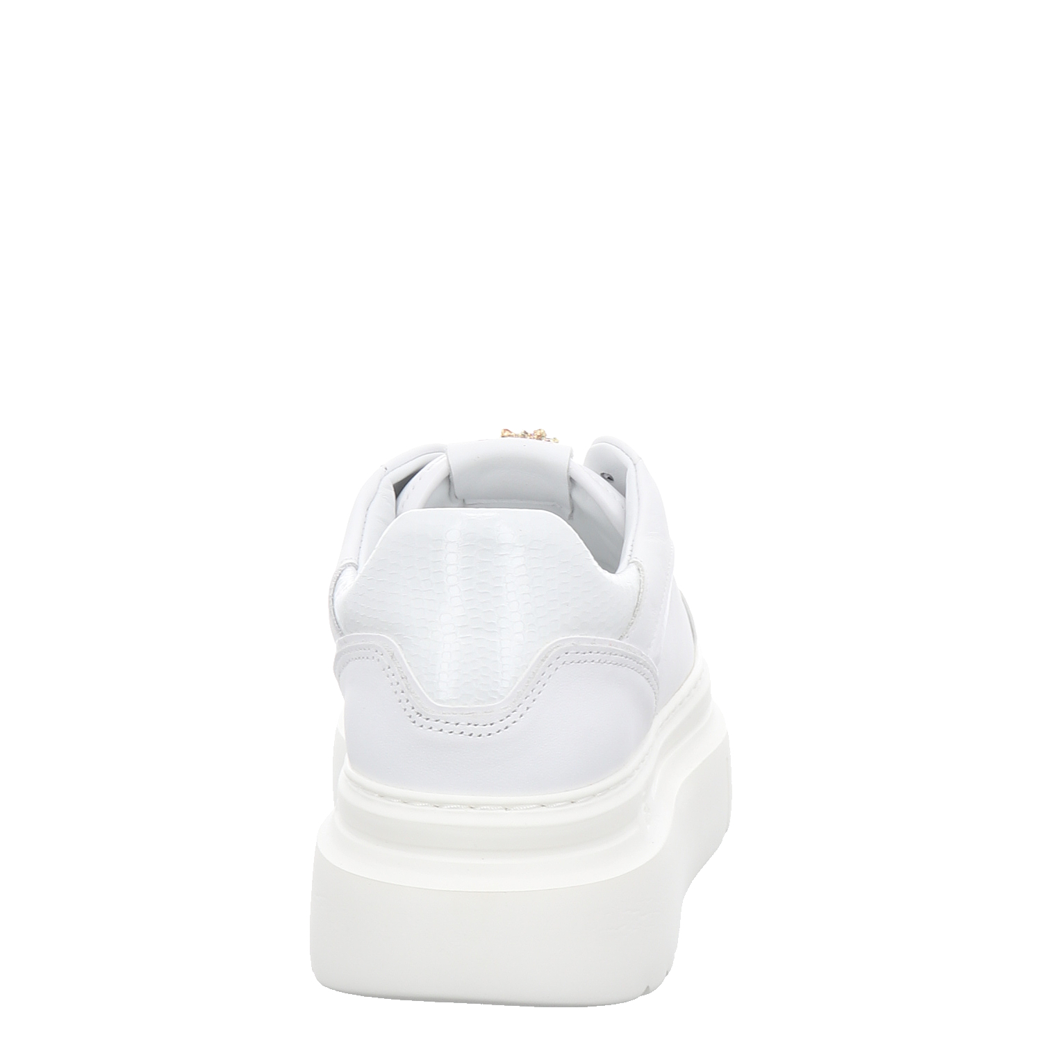 Gio+ Glattleder-Sneaker in weiß für Damen