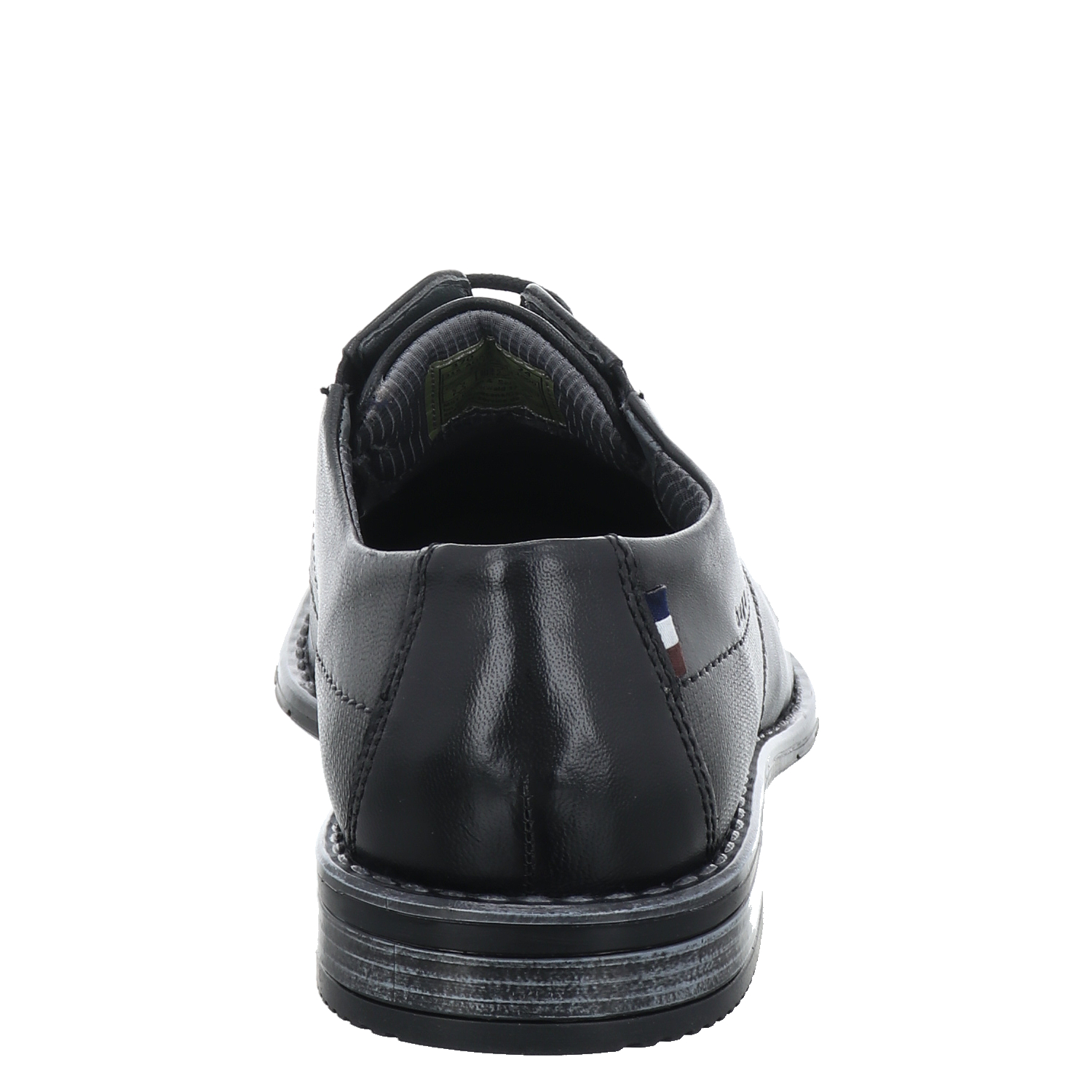 Bugatti Herren Schnürhalbschuh Glattleder Schwarz - Comfort Fit Mit Memory Foam