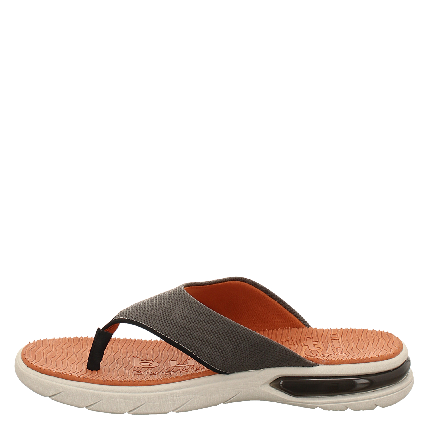 Bugatti, Socotra, Kunstleder-Pantolette in grau für Herren