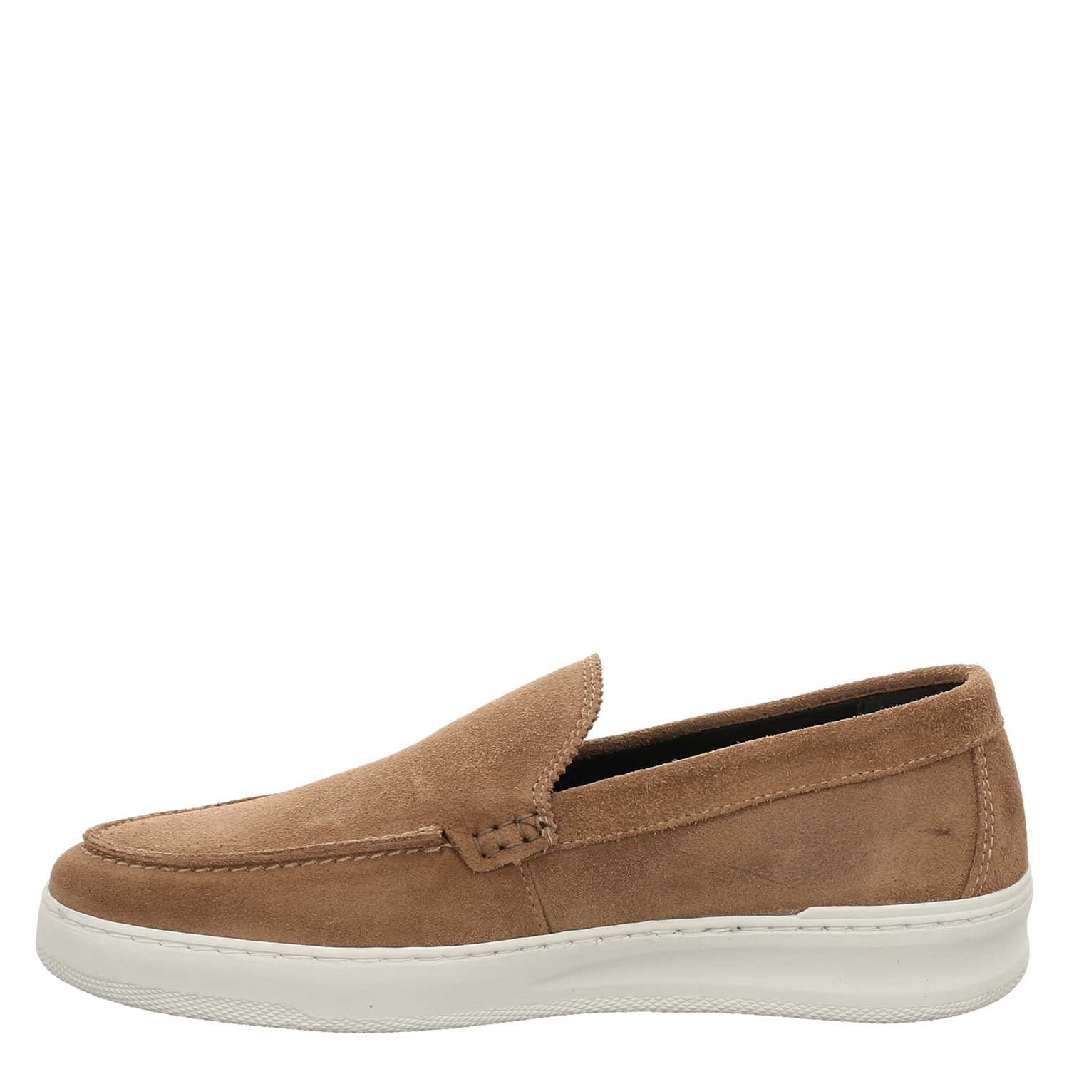 Bullboxer, Beige, Veloursleder-Slipper in braun für Herren