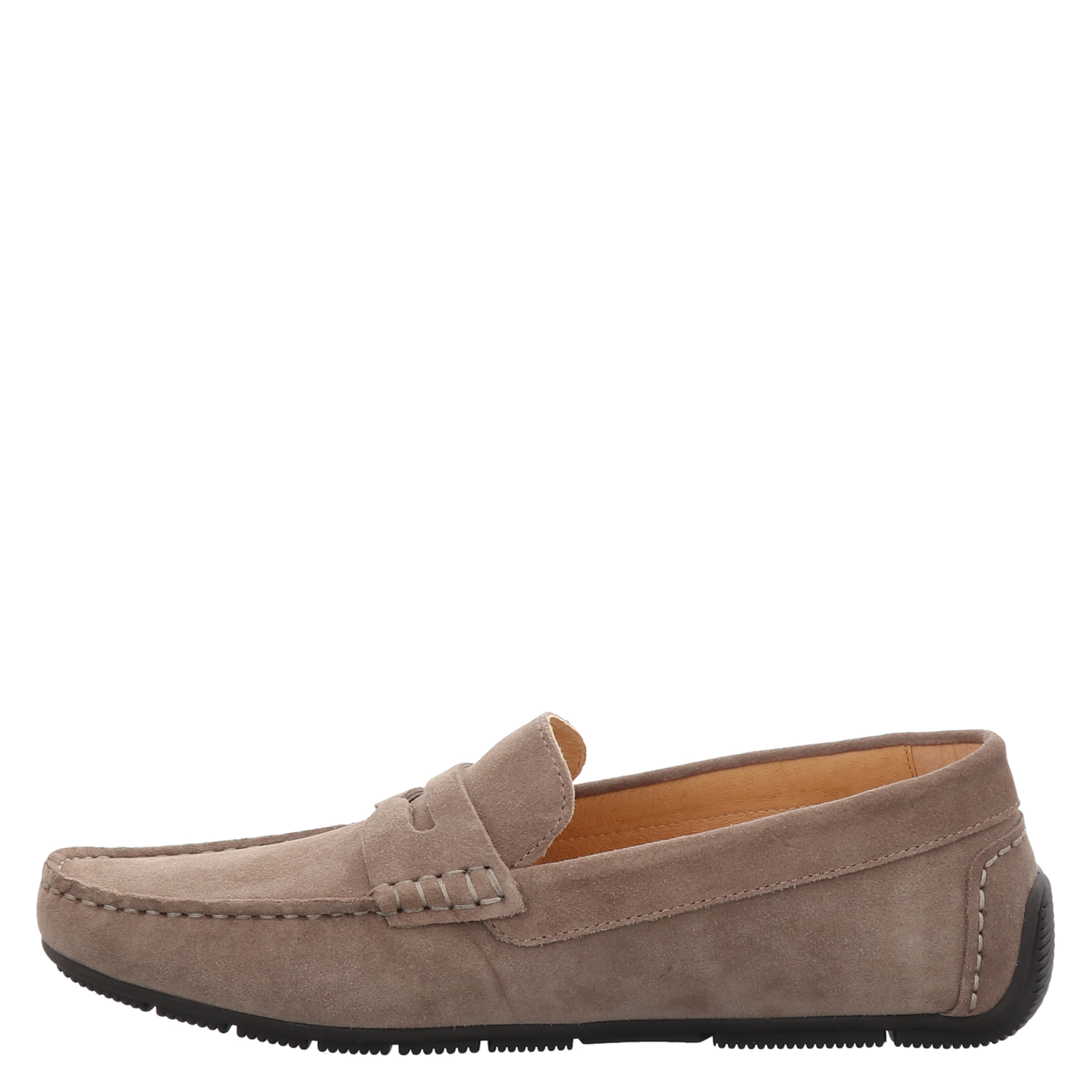 Digel, Salvatore, Veloursleder-Slipper in beige für Herren