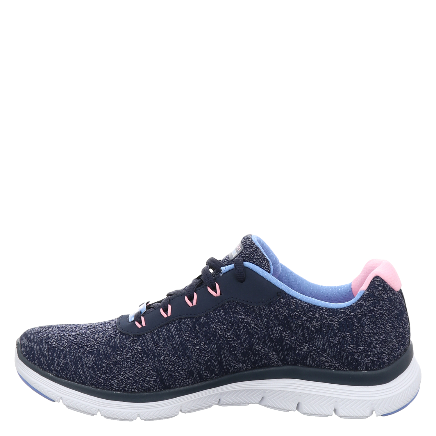 Skechers, Flex Textil-Sneaker in blau für Damen