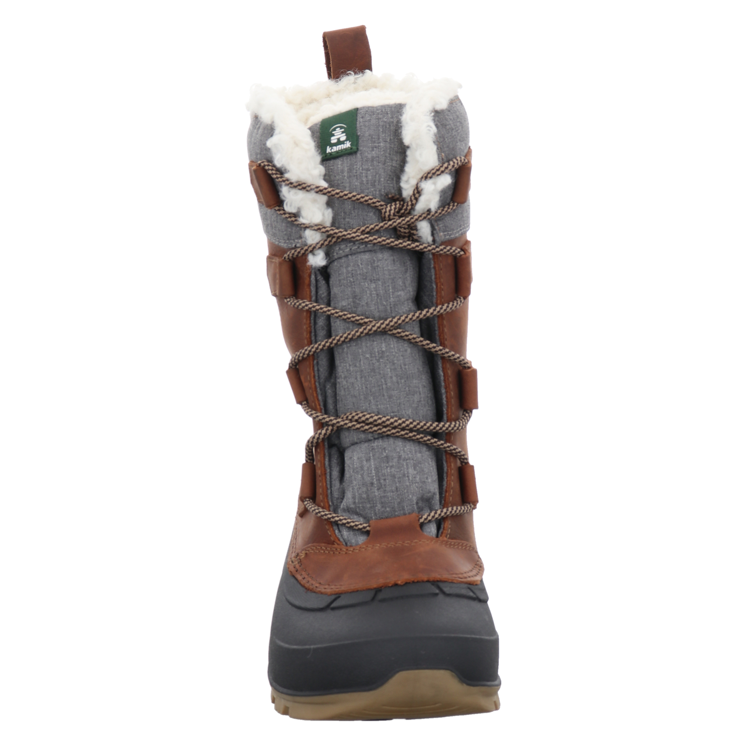 Kamik, Snowgem, Veloursleder-Winterboots in braun für Damen
