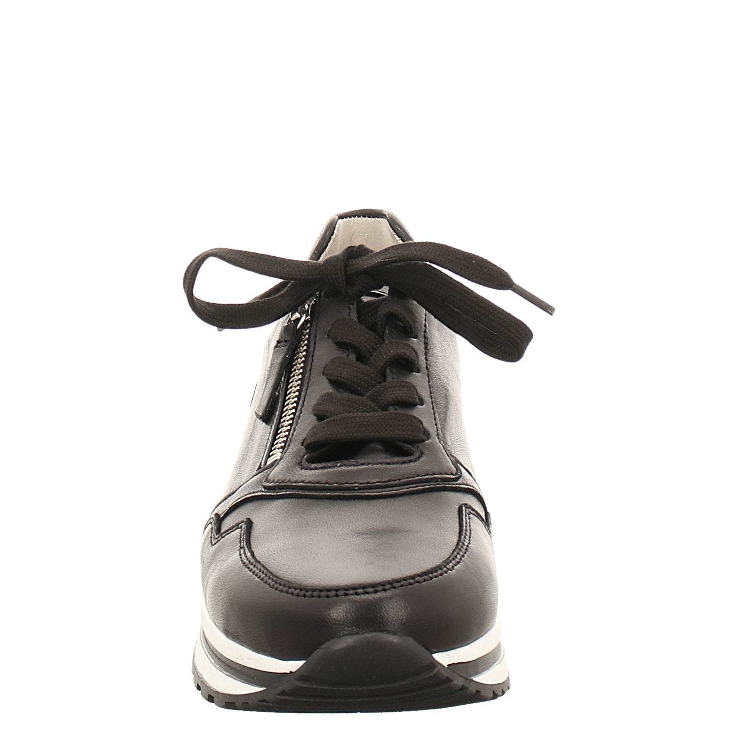 Gabor Glattleder-Sneaker in schwarz für Damen