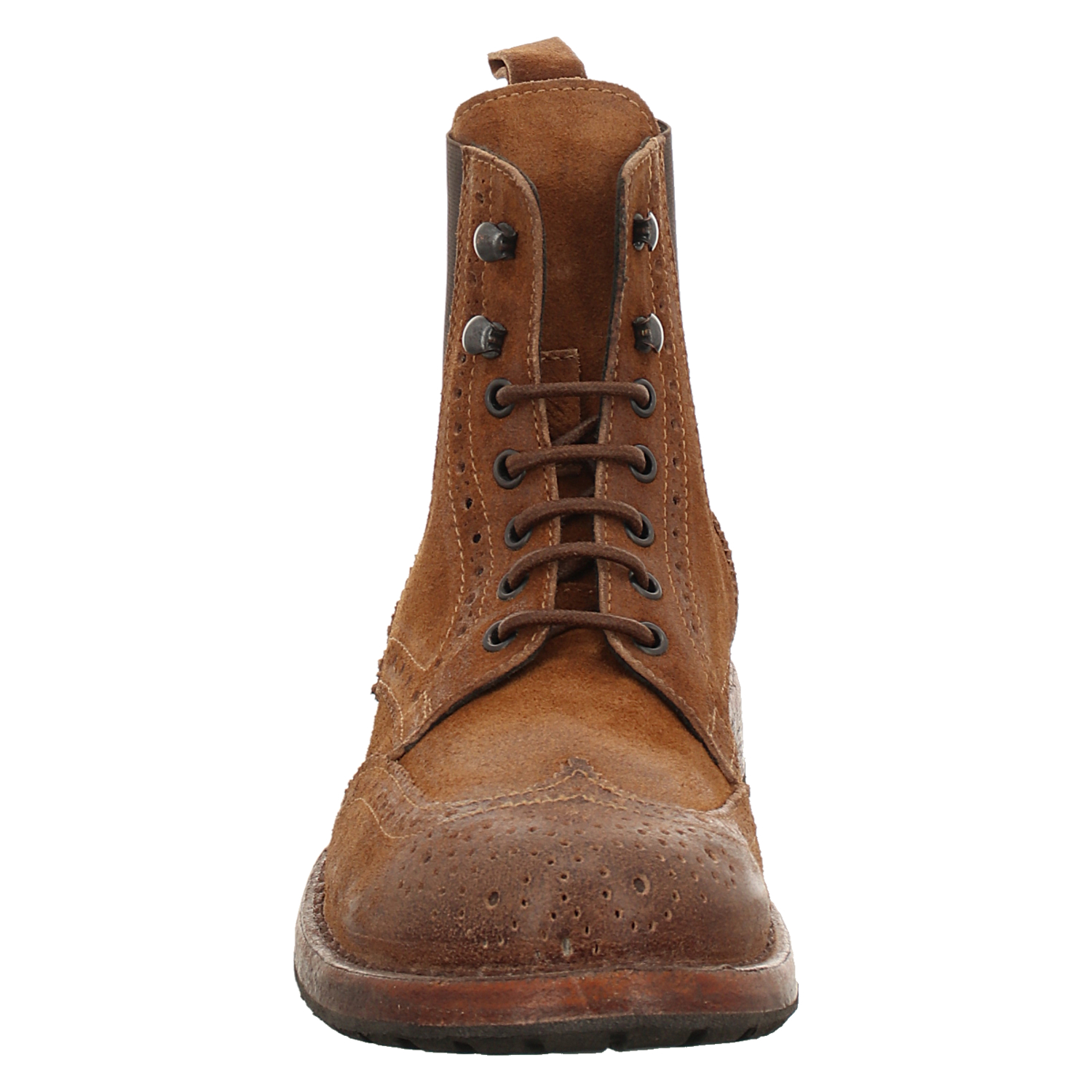 Moma, Polacco Uomo Bota, Nubukleder-Schnürstiefel in braun für Herren 