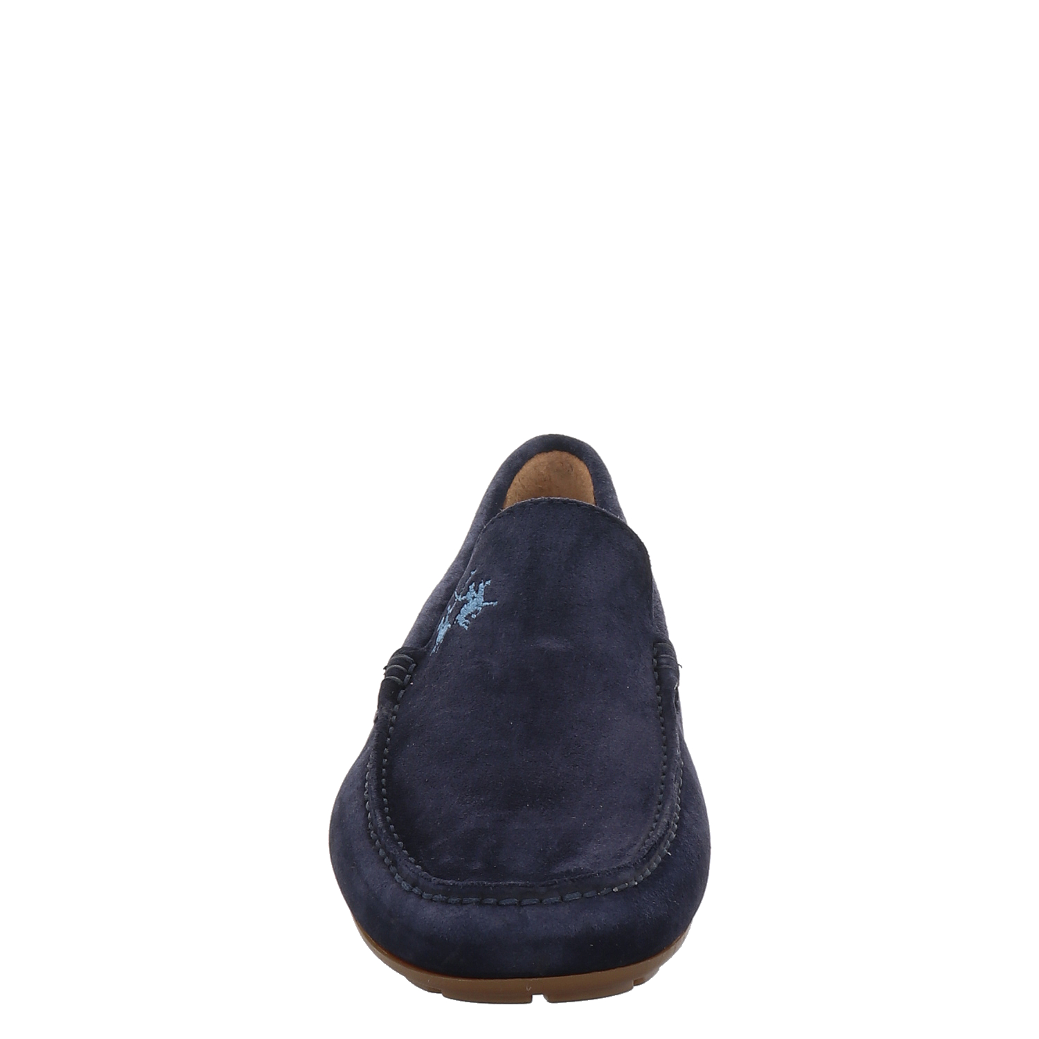 La Martina Veloursleder-Slipper in blau für Herren
