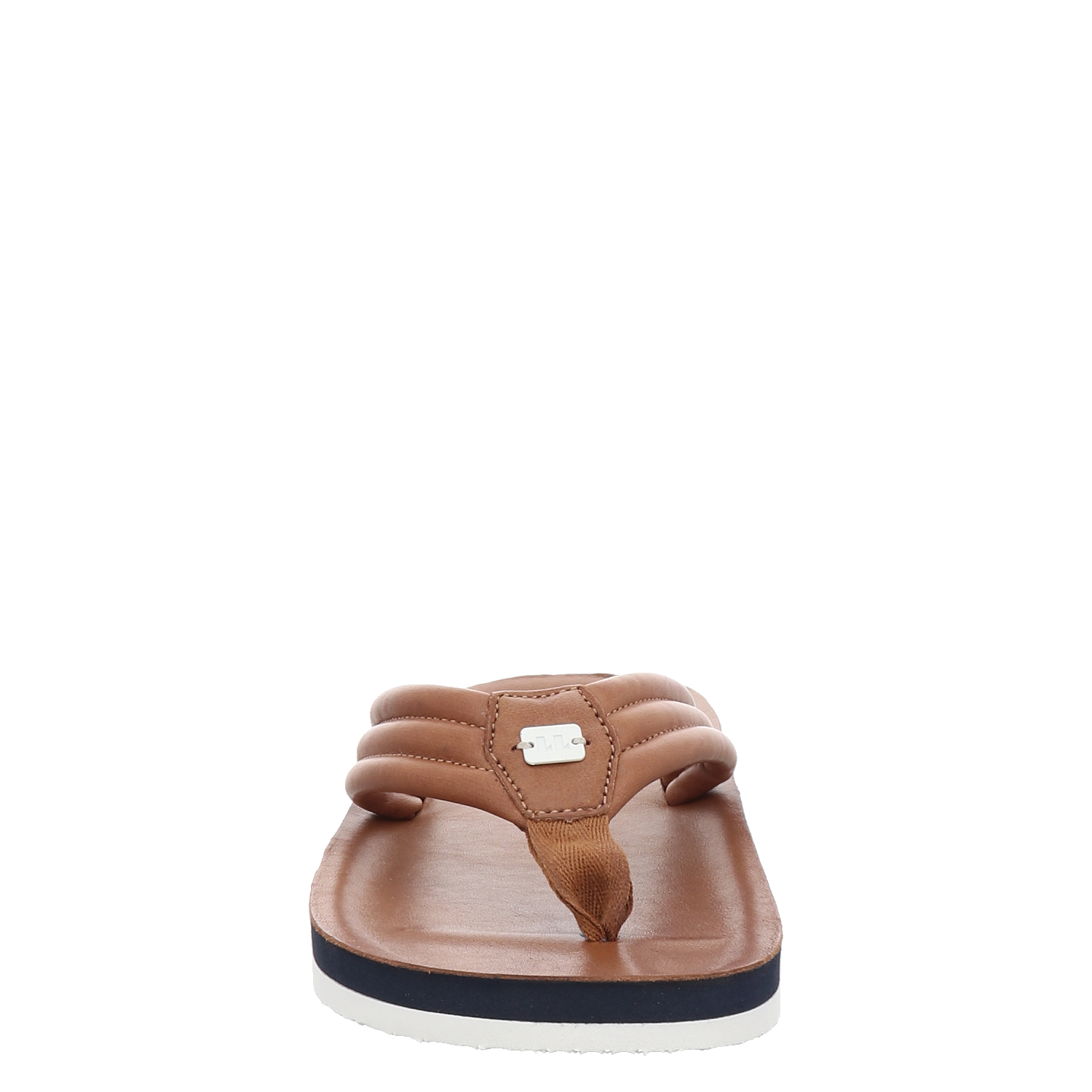 Lloyd, Flip Flop, Glattleder-Pantolette in braun für Herren