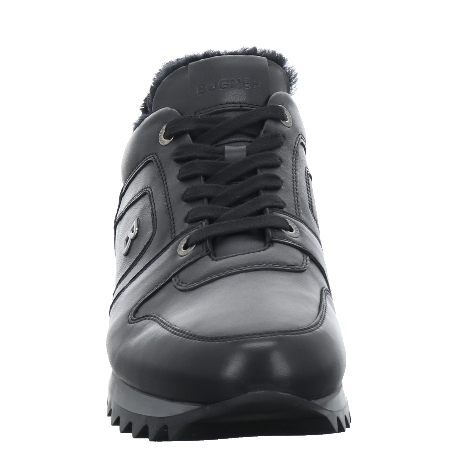 Bogner Schuhe, Seattle 20 B, Glattleder-Sneaker in schwarz für Herren