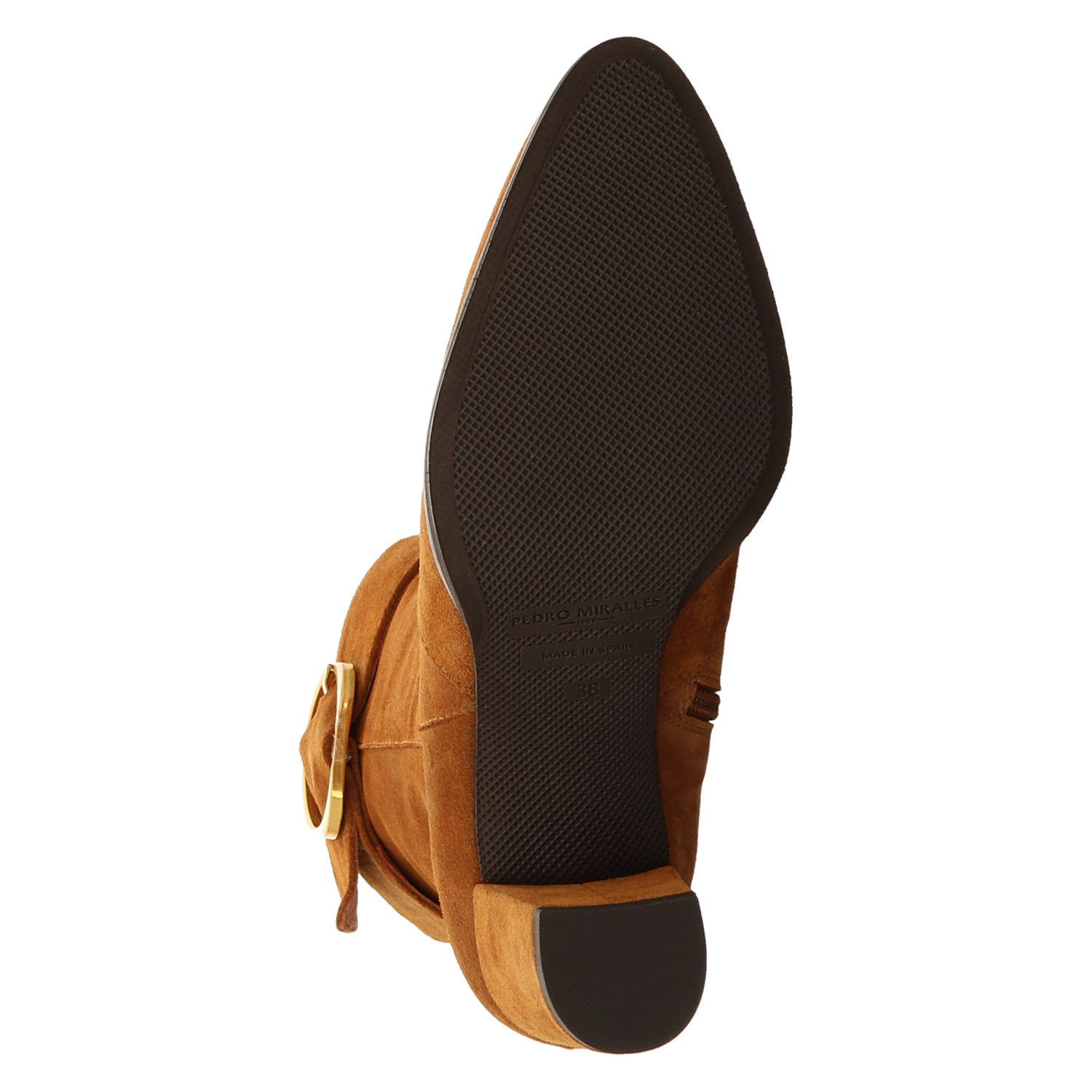 Pedro Miralles, Braun, Veloursleder-Chelsea in cognac für Damen